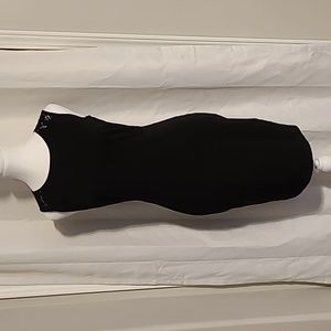 H&M Black Bodycon Lace Back Dress Size S